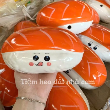 SuShi 17cm HEO ĐẤT TIẾT KIỆM - Lợn Sứ Đựng Tiền Ống Heo, Trang trí, Giá chỉ 75.000đ 2