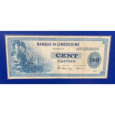 Sưu tầm 1 tờ 100 Piastres gánh muối - Hiếm, ưu đãi 999.000₫, Indochine