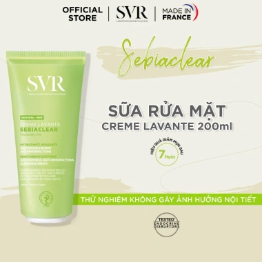 SVR sữa rửa mặt cho da dầu mụn, khô, nhạy cảm 55‑400ml túi refill giá 150.000 6