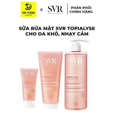 SVR sữa rửa mặt cho da dầu mụn, khô, nhạy cảm 55‑400ml túi refill giá 150.000 9