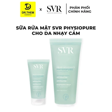 SVR sữa rửa mặt cho da dầu mụn, khô, nhạy cảm 55‑400ml túi refill giá 150.000 10