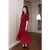 SwanLake Váy Đầm Nữ Maxi Xòe Tay Ngắn Cotton Thêu Hoa Thanh Lịch Tiệc Công Sở 605.520 VND 3