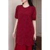 SwanLake Váy Đầm Nữ Maxi Xòe Tay Ngắn Cotton Thêu Hoa Thanh Lịch Tiệc Công Sở 605.520 VND 4