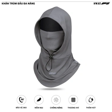 SWAT F5 Nón trùm đầu tách rời, lưỡi trai khuy bấm gắn khẩu trang, che nắng toàn diện - 75.000đ 9