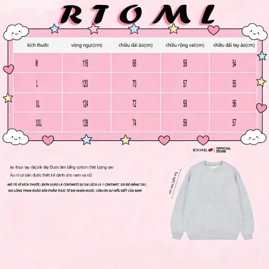 Sweater Hello Kitty cặp đôi nỉ bông cotton 380gsm ấm áp unisex giảm giá 119.999₫