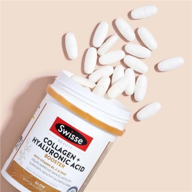 Swisse Beauty Collagen + Hyaluronic Acid Booster 80 Viên - Collagen & Axit Hyaluronic, Da Đẹp Mịn, Giá Ưu Đãi 799.000₫ 4