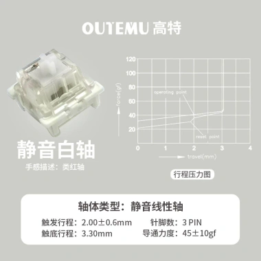 Switch 3 Pin Outemu Silent Series - Giảm Âm Cao Cấp, Giá 4.490 VND tại KCAP