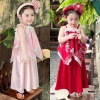 SY9 Kèm Mấn Hoa - Sét Yếm TẾT 2.026 + Váy Hoa Nguyệt Xinh Xắn cho Bé Vani Kids 139k