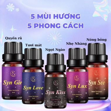SYNCHOICE Nước Hoa Vùng Kín SynKiss 5ml - Lưu Hương Quyến Rũ Cả Ngày, Tự Tin 5