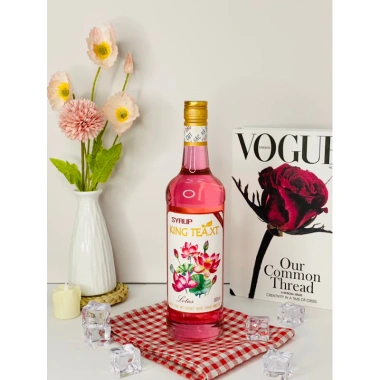 Syrup Hoa Sen Pha Chế KingTea 800ml Hương Vị Lotus Ngon Ngọt Giá 155.000₫