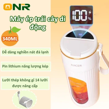 T_A Máy xay sinh tố cầm tay 340ml - 10 lưỡi dao, xay đá mạnh, giảm giá 190.000đ