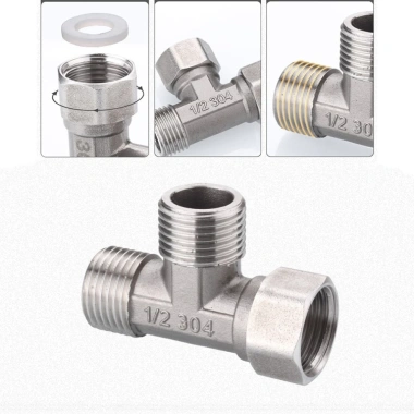 T cầu chia nước inox 304 - van chia nước cho vòi xịt và bồn cầu, giảm giá 12.840 4 T cầu chia nước inox 304 - van chia nước cho vòi xịt và bồn cầu, giảm giá 12.840 4