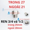 T cầu chia nước inox 304 - van chia nước cho vòi xịt và bồn cầu, giảm giá 12.840 25