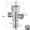 T cầu khóa inox 304 Van T & Van F, khóa chắc, miễn phí ship, giá 145.000 2