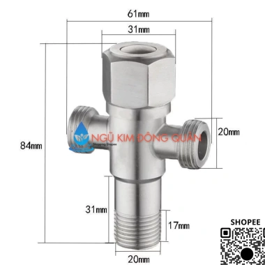 T cầu khóa inox 304 Van T & Van F, khóa chắc, miễn phí ship, giá 145.000 2 T cầu khóa inox 304 Van T & Van F, khóa chắc, miễn phí ship, giá 145.000 2