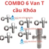 T cầu khóa inox 304 Van T & Van F, khóa chắc, miễn phí ship, giá 145.000 8