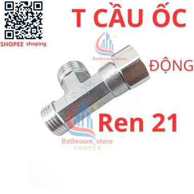 T cầu ốc ống nước 3 đầu chữ T inox phi 21 2 răng ngoài 1 răng trong Giá 16.050₫ 9