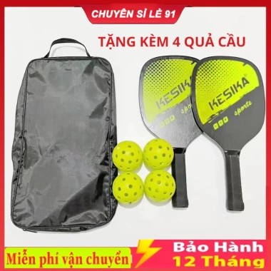 T700 PRO CARBON - Bộ 2 vợt + 4 bóng Pickleball kèm phụ kiện, giảm giá 100.000đ