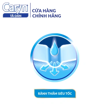 Tã bỉm dán người lớn Caryn siêu thấm size L, hạn chế đi lại, 8/10/20/40 pcs, 87.000 VND 6