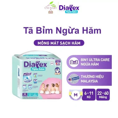 Tã bỉm Diapex ngừa hăm, đủ size tã quần và dán, da bé khô thoáng 10h, chỉ 56.001 VND