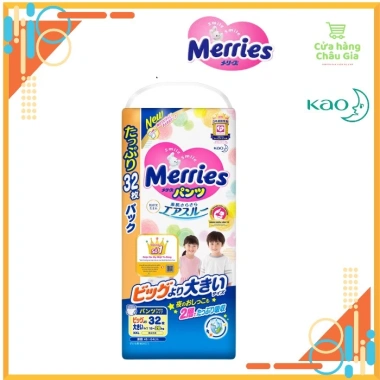 Tã Bỉm Merries Nhật Nội Địa Size M-L-XL-XXL, Giá gốc 437,880 giảm còn 356,000 VNĐ