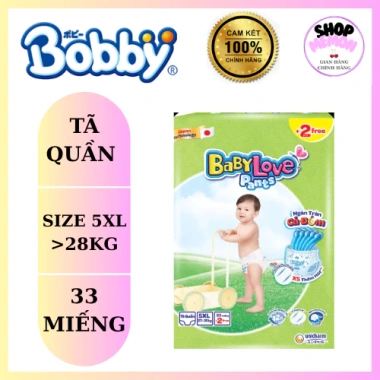 Tã Bỉm Quần Baby Love Size 5XL - Siêu Thấm, Êm Mềm, Giá Chỉ 144.000 VNĐ