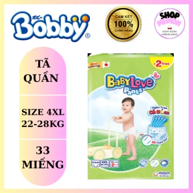Tã Bỉm Quần BabyLove 4XL33 Siêu Thấm, Co Giãn, Giá Ưu Đãi 145.000 VNĐ