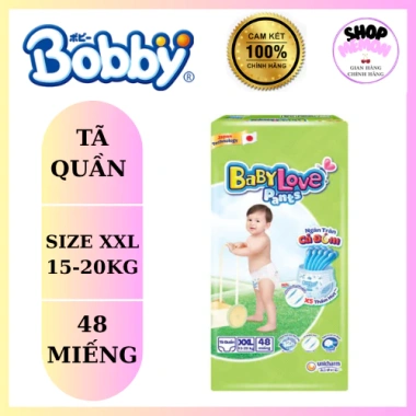 Tã Bỉm Quần BabyLove XXL48 Giá 185k - Thấm Hút, Thoáng Khí, Siêu Mềm Cho Bé Tã Bỉm Quần BabyLove XXL48 Giá 185k - Thấm Hút, Thoáng Khí, Siêu Mềm Cho Bé