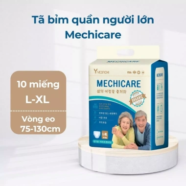 Tã bỉm quần người lớn Yeonchi Mechicare siêu mỏng siêu thấm 10 miếng size M-L/L-XL - Giá 129.089đ 5 Tã bỉm quần người lớn Yeonchi Mechicare siêu mỏng siêu thấm 10 miếng size M-L/L-XL - Giá 129.089đ 5