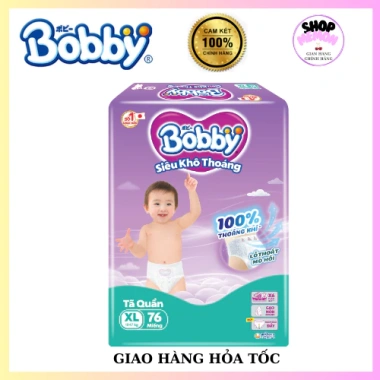 Tã BOBBY ULTRA Siêu Tiết Kiệm Size M96 L88 XL76 XXL70 - 383k, Thấm Hút Cao, Nhiều Miếng