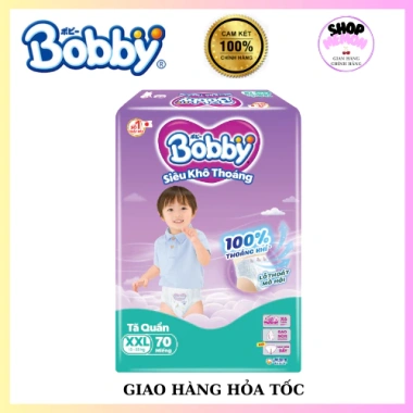 Tã BOBBY ULTRA Siêu Tiết Kiệm Size M96 L88 XL76 XXL70 - 383k, Thấm Hút Cao, Nhiều Miếng