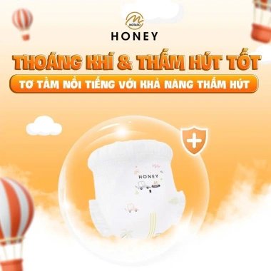 Tã dán Honey Premium cho bé - Siêu mỏng nhẹ, thấm hút tốt, 250.000đ, hàng chính hãng 4 Tã dán Honey Premium cho bé - Siêu mỏng nhẹ, thấm hút tốt, 250.000đ, hàng chính hãng 4