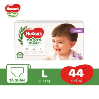 Tã dán Huggies Platinum Nature Made NB60 M58 L44 XL38 XXL26 - Giá chỉ 295k 10
