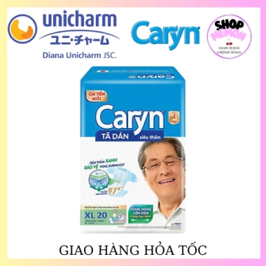 Tã dán siêu thấm Caryn người lớn size XL - 10/20 miếng giá ưu đãi 165k