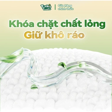 Tã dán Tushie Treats công nghệ Nhật Bản 50 miếng NB‑S‑M‑L, giữ mông bé khô thoáng 7 Tã dán Tushie Treats công nghệ Nhật Bản 50 miếng NB‑S‑M‑L, giữ mông bé khô thoáng 7