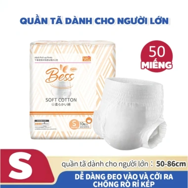 Tã Người Lớn 50/100 Miếng Thấm Hút Chống Rò Rỉ Size S-M-L-XL Giá 269.500 (trước 344.960)