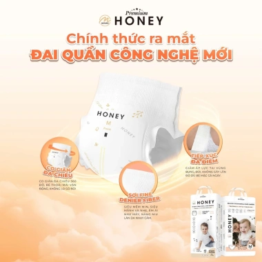 Tã quần Honey Premium - Bỉm chính hãng siêu mỏng, thấm hút tốt, giảm giá 300k 3 Tã quần Honey Premium - Bỉm chính hãng siêu mỏng, thấm hút tốt, giảm giá 300k 3