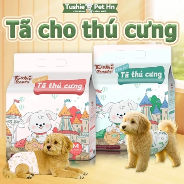 Tã vệ sinh chó mèo 12 miếng - Thấm nhanh, chống rò rỉ, mọi kích cỡ, đực & cái