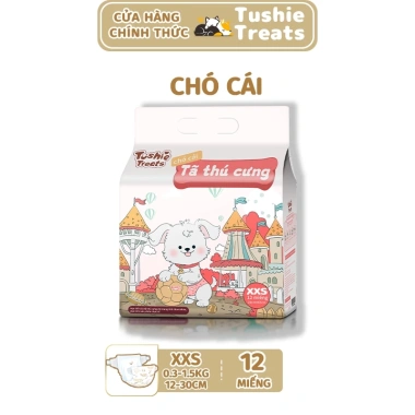 Tã vệ sinh chó mèo 12 miếng - Thấm nhanh, chống rò rỉ, mọi kích cỡ, đực & cái 9