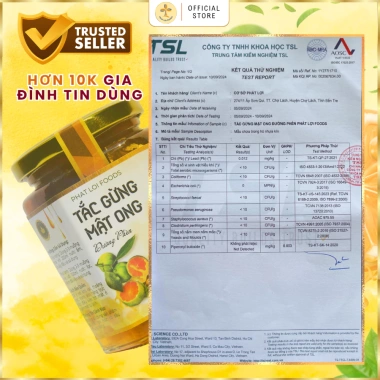 Tắc Gừng Mật Ong Đường Phèn Phat Loi Foods - Tặng Ly Thủy Tinh - 200g/350g/650g - Giá ưu đãi 139k 2