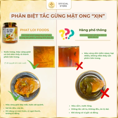 Tắc Gừng Mật Ong Đường Phèn Phat Loi Foods - Tặng Ly Thủy Tinh - 200g/350g/650g - Giá ưu đãi 139k 5