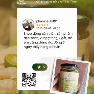 Tắc Gừng Mật Ong Đường Phèn Thảo Thơm 440g - Sên Đặc, Vị Ấm Dễ Uống, Giá 200k 2 Tắc Gừng Mật Ong Đường Phèn Thảo Thơm 440g - Sên Đặc, Vị Ấm Dễ Uống, Giá 200k 2