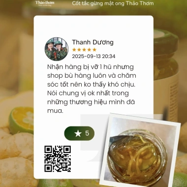 Tắc Gừng Mật Ong Đường Phèn Thảo Thơm 440g - Sên Đặc, Vị Ấm Dễ Uống, Giá 200k