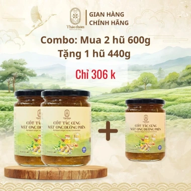 Tắc Gừng Mật Ong Đường Phèn Thảo Thơm 600g - Sên Đặc Thủ Công, Dạng Siro Dễ Dùng, Giá Ưu Đãi 350k