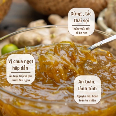 Tắc Gừng Mật Ong Đường Phèn Thảo Thơm 600g - Sên Đặc Thủ Công, Dạng Siro Dễ Dùng, Giá Ưu Đãi 350k 3 Tắc Gừng Mật Ong Đường Phèn Thảo Thơm 600g - Sên Đặc Thủ Công, Dạng Siro Dễ Dùng, Giá Ưu Đãi 350k 3