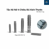 Tắc Kê Nở Nhựa 4 Chiều Xám 6-12mm - Bắt vít, khoan siêu cứng, nội địa Trung