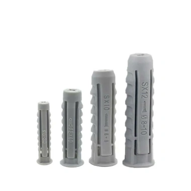 Tắc Kê Nở Nhựa 4 Chiều Xám 6-12mm - Bắt vít, khoan siêu cứng, nội địa Trung