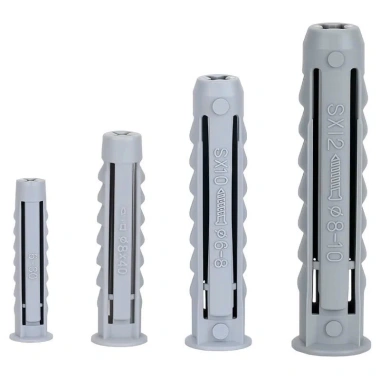 Tắc Kê Nở Nhựa 4 Chiều Xám 6-12mm - Bắt vít, khoan siêu cứng, nội địa Trung 5 Tắc Kê Nở Nhựa 4 Chiều Xám 6-12mm - Bắt vít, khoan siêu cứng, nội địa Trung 5
