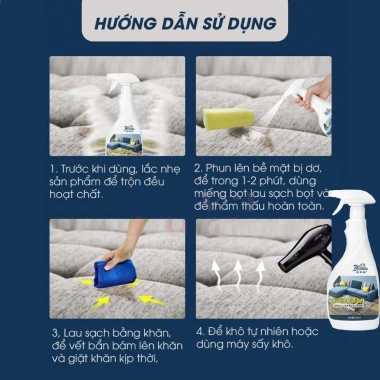 Tác nhân làm sạch ghế sofa 500ml - Dung dịch tẩy da, nỉ, vải, giảm 23% chỉ 79.800₫ 9