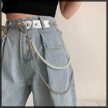 Tắc Nhiệm Dây Lưng Nữ Ngọc Trai Đính Hạt Hình Chữ U Hip Hop Rock - Phụ Kiện Quần Jean Giá 67.100₫